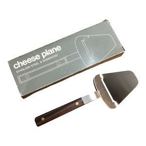 POTTERY BARN Cheese Plane Stainless steel & Rosewood Vintage Deadstock